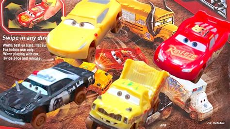disney pixar cars  crazy  crashers opening unbox mattel youtube