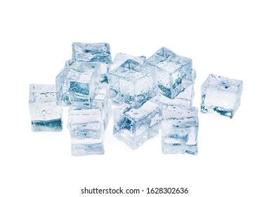 crystal clear ice cubes isolated  stock photo  shutterstock