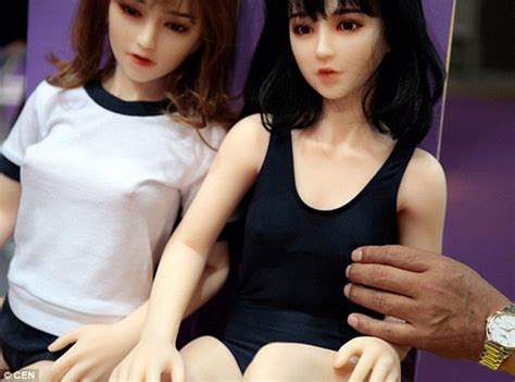 bizarre relationship between men and human size plastic dolls in china
