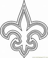 Saints Coloring Logo Orleans Pages Nfl Printable Coloringpages101 Print Pdf sketch template