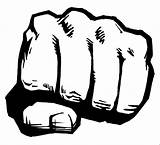Fist Clipart Punch Clip Cliparts Faust Icon Logo Outline Hulk Mma Punching Blanco Negro Throw Taught Never First Logos Fight sketch template