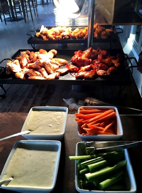 Chicken Wing Station With Images Wedding Food Buffet