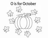 October Coloring Pages Kids Kindergarten Printable Sheets Bestcoloringpagesforkids Fall Preschoolers Adults Template Print sketch template