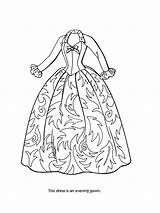 Coloring Pages Dresses Dress Printable Kids Comments sketch template