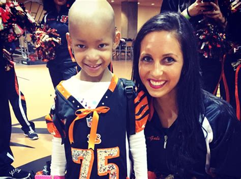 leah still hangs with bengals cheerleaders sees dad devon play live