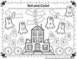 Roll Halloween Color Edition Momma Teach sketch template