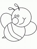 Bee Clipart Bumble Template Coloring Library sketch template