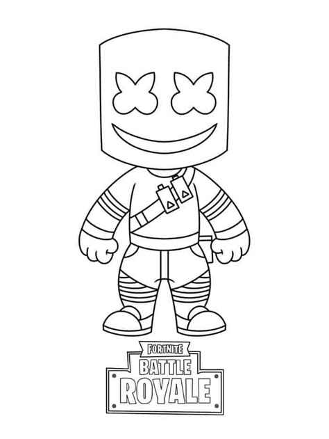 marshmello fortnite coloring pages coloriage sonic dessin kawaii