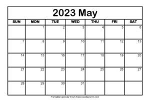 may 2023 calendar printable pdf blank templates print now free 2023