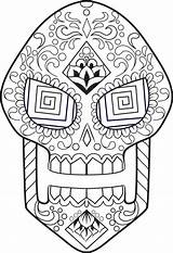 Coloring Sugar Skull Pages Psychology Kidspressmagazine Printable Now Getcolorings sketch template