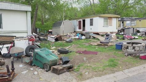 kc mobile home park filled  trash crime  squatters   code inspector fed  fox
