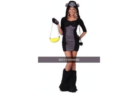 this sexy women s harambe outfit is the most offensive halloween