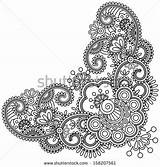 Coloring Henna Flower Mehndi Google sketch template