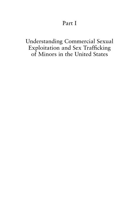 part i understanding commercial sexual exploitation and sex