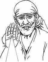 Sai Baba Clipart Clipground Cliparts Size Small sketch template