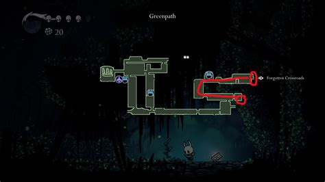 hollow knight greenpath map location  games walkthrough