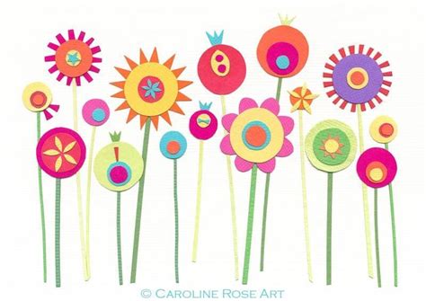 stilizzati flower doodles art drawings  kids christmas card crafts
