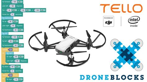 dji tello programmed flight droneblocks ios youtube