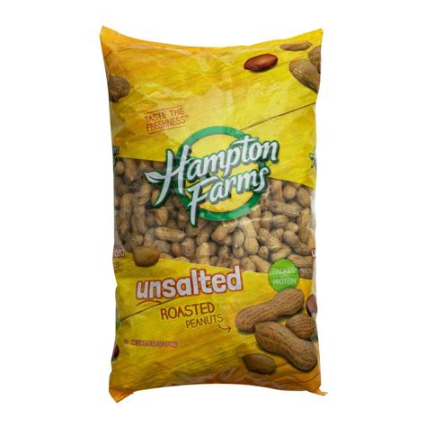 product  hampton farms unsalted roasted  shell peanuts  lbs