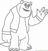 Sulley Coloringpages101 Sully sketch template