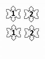 Snowflake Matching Snowflakes Sold sketch template