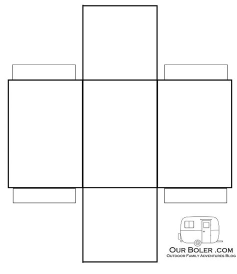 rectangular box box template printable printable templates