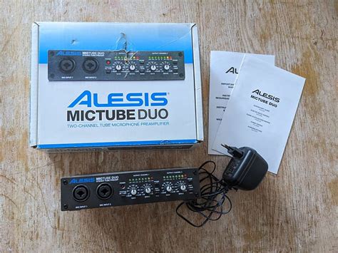 alesis mictube duo stereo tube microphone preamplifier reverb canada
