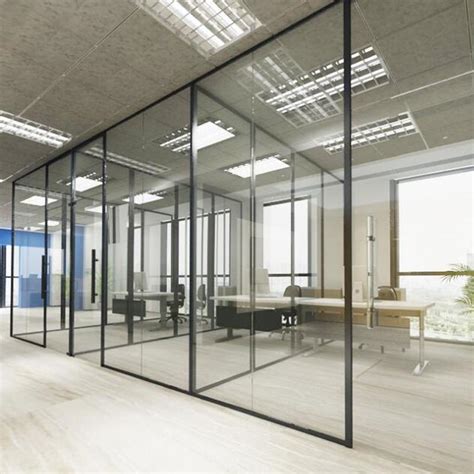 exterior and interior sliding folding glass partition walls for office