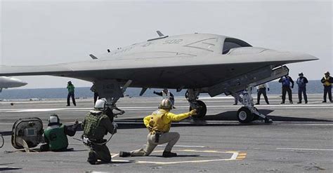 navy launches stealth drone    aviation history