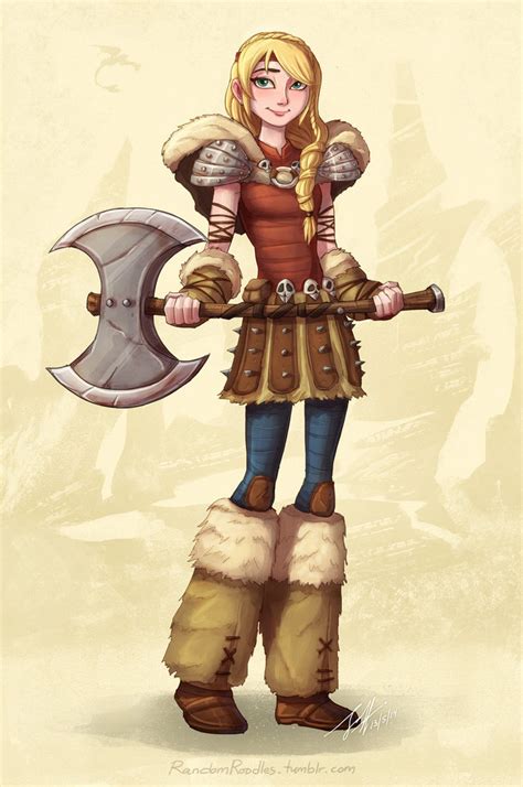 astrid and her axe by jeff mahadi on deviantart