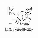 Kangaroo Animals 30seconds Abcs sketch template