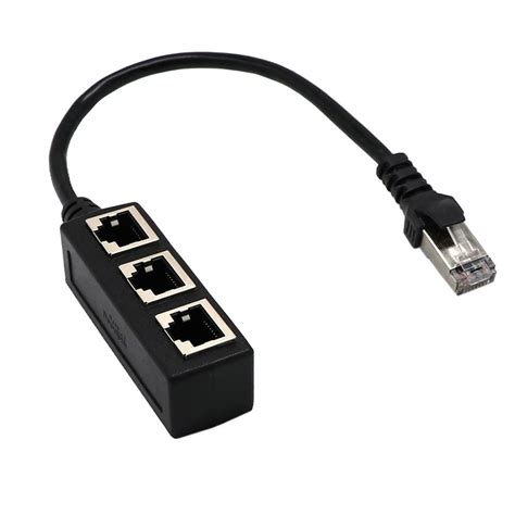 hot rj  splitter adapter    port ethernet switch cable  cat cat  lan ethernet