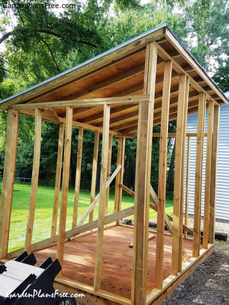 diy  lean  shed  garden plans   build