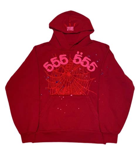 spider worldwide spider worldwide angel  hoodie red   grailed