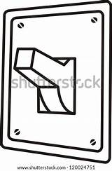 Switch Off Coloring Vector Light Stock Search Shutterstock sketch template
