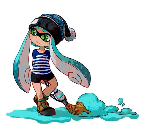 inkling splatoon and 1 more drawn by sunagimo nagimo