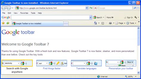 google toolbar  internet explorer browser toolbar system