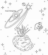 Coloring Comet Pages Solar System Getdrawings Printable Getcolorings sketch template