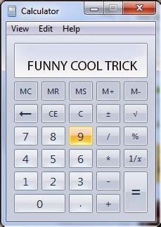 computer calculator mistake funny tricks