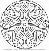 Mandala Simple Coloring Pages Color Print sketch template