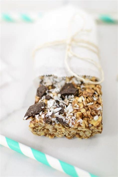 Chewy Dark Chocolate Coconut Granola Bars Peppers And Pennies