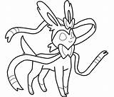 Sylveon Pokemon Coloring Eevee Pages Evolutions Printable Evolution Xy Drawing Cute Color Espeon Pikachu Kids Print Getcolorings Getdrawings Deviantart Adults sketch template