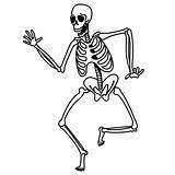 Skeleton Coloring Pages Kids Human Printable Clipart Skeletons Drawing Clip Bone Cliparts Cartoon Colouring Library Color Print Sheet Halloween Holidays sketch template