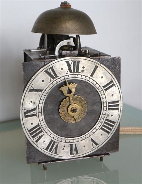single hand iron clock  alarm antique  century catawiki
