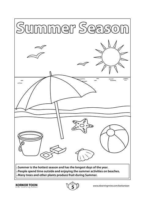 printable coloring pages  kids summer time fabianfvmosley
