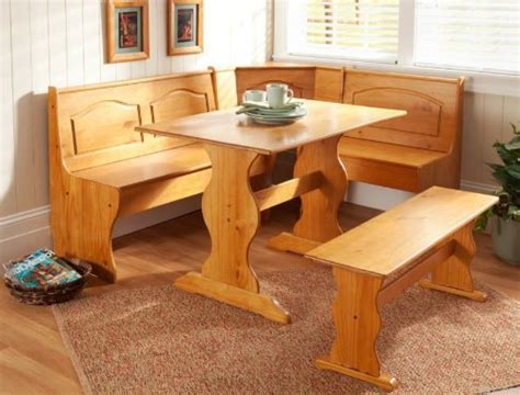 breakfast nook dining set country kitchen table booth bench furniture