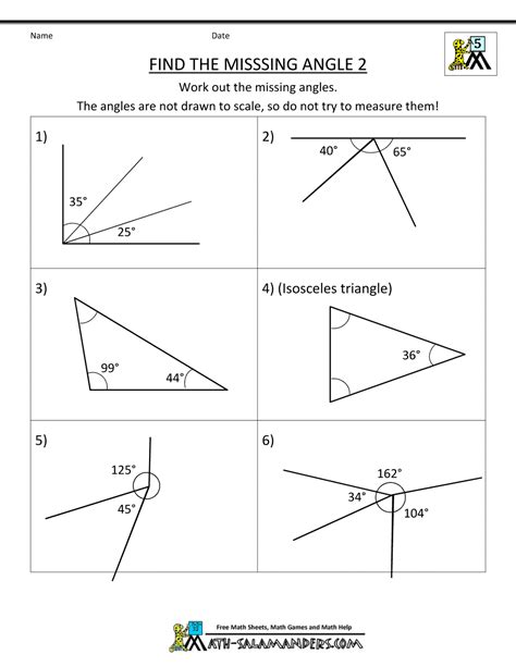 Angles Worksheet 5th Grade Pdf Shotwerk
