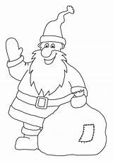 Christmas Father Pages Sack His Coloring sketch template