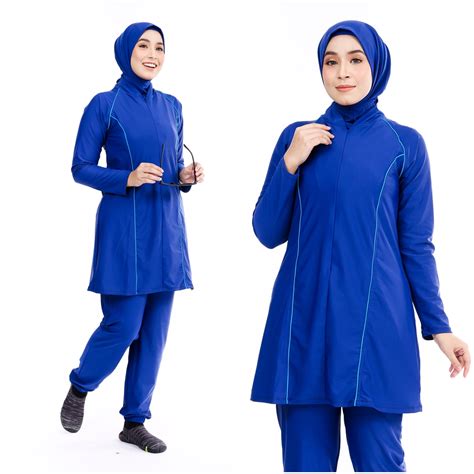 Fth03 Baju Renang Muslimah Fatihah Haleema Swimwear