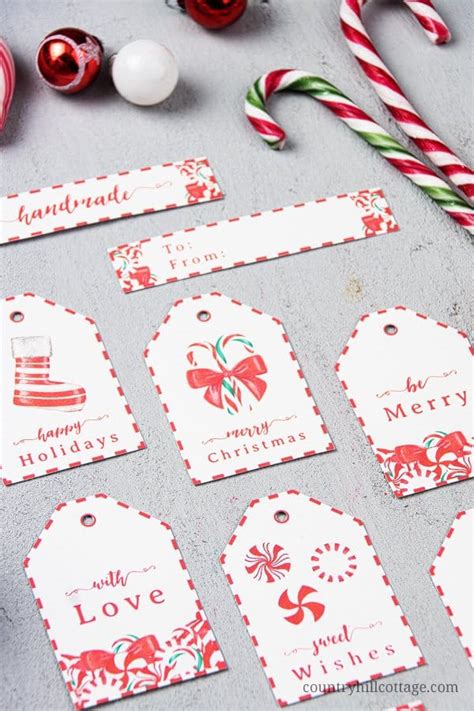 printable candy cane tags
